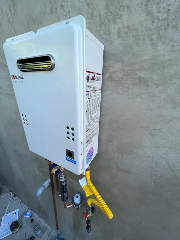Tankless water heater installation for Troon Village homes